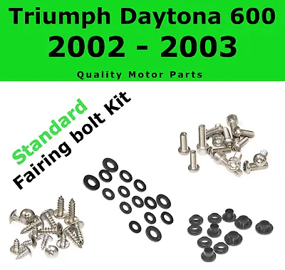 $35.99 • Buy Fairing Bolt Kit Body Screws Fastener For Triumph Daytona 600 2002 2003 Stainles