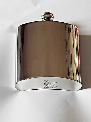 £26.99 • Buy Sheffield Pewter Craft. 6oz Kidney Shaped Plain Pewter Hip Flask .  