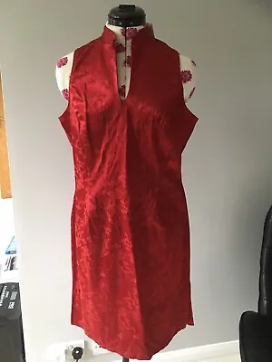 PRINCIPLES Red Mandarin Style Dress UK16 BNWT Rrp £75 • £14.99