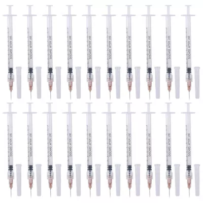 25Ga Manual Push Syringe 1ml/cc Feeding Device Straight Tip Needle • $11.02