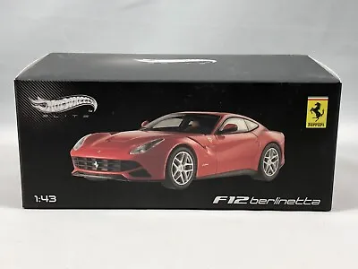 Hot Wheels Elite Ferrari F12 Berlinetta 1:43 X5499 • $59.99