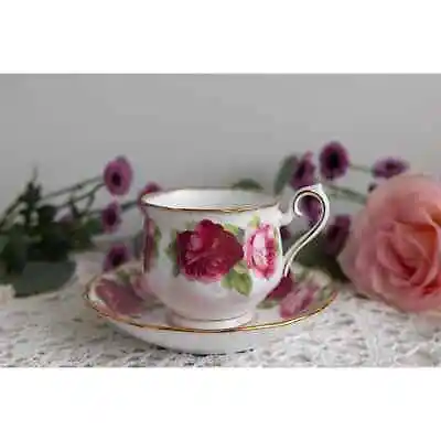 Royal Albert Old English Rose Vintage Bone China Tea Cup  Floral Tea Party Decor • $19.99