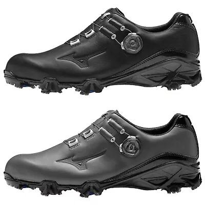 Mizuno Mens Genem GTX Waterproof Golf Shoes Gore-Tex BOA Lacing Leather Spiked • $164.84