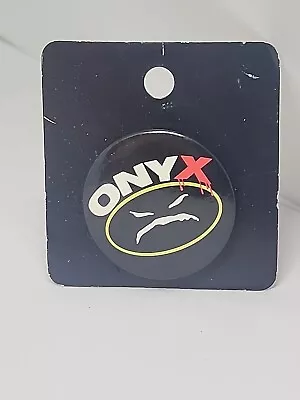 USA VINTAGE 90’s ONYX PINBACK Pin Button BADGE 1.5” Button Exchange New • $5.95
