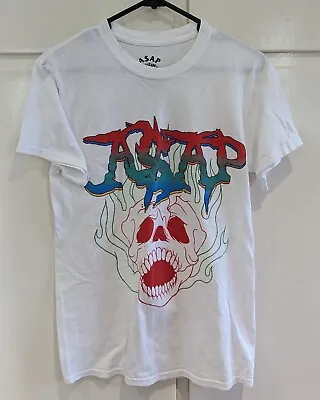 ASAP Mob Worldwide T-Shirt - Size S Small White A$AP Rocky Official • £18.76