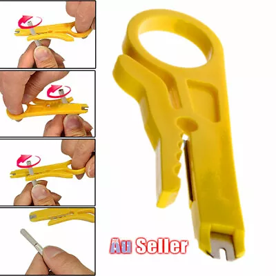 Cable Stripper Computer Connect Keystone Lan Network Jack Krone Punch Down Tool • $4.25