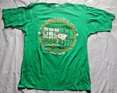 Vintage Snoopy St. Patrick's Day Proud To Be Irish T-Shirt - Size XL • $34.95