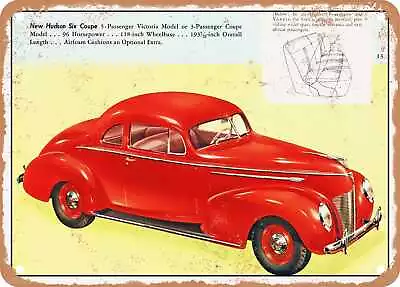 METAL SIGN - 1939 Hudson Six Coupe Vintage Ad • $18.66