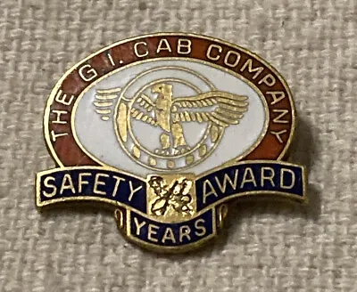 Vintage G.I. Cab Company Post WW2 Taxi Safety Award Pin Badge Ruptured Duck • $55