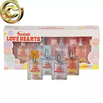 Swizzels Love Hearts 4 X 20ml Womens Eau De Toilette Spray Collection Gift Set • £9.99