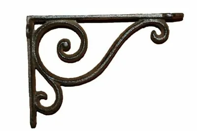 Vintage Style Victorian Wall Shelving Shelf Brackets Cast Iron 6 5/8 Inch B-05 • $18.24