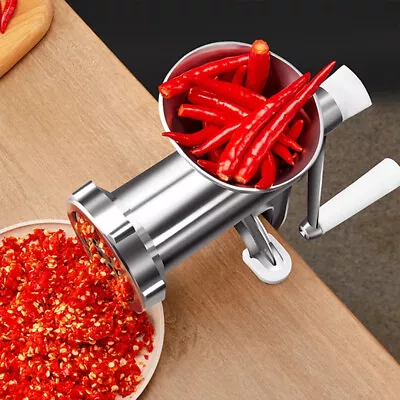 Heavy Duty Meat Grinder Mincer Stuffer Manual Sausage Filler Sauce Maker Machine • $15.17