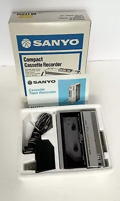 Vintage Sanyo M 1120 Mini Cassette Recorder With Box Tested • $49.99