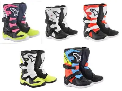 Alpinestars Tech 3S MX Riding Boots Kid Sizes Motocross Dirt Bike ATV Quad • $265.45