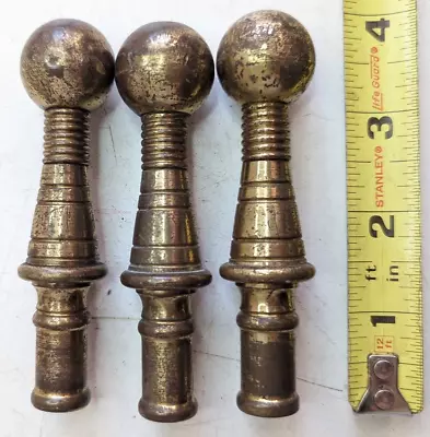 Vintage Brass Andiron Handles Lot Of 3 • $20