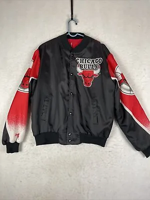Vintage NBA Chicago Bulls Skyline Chalk Line Jacket Sz M/L 26x28 Fanimation • $74.99