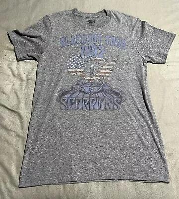 Vintage Style Scorpions  T-Shirt 1982 Blackout Tour Double Side Size Small • $19.99