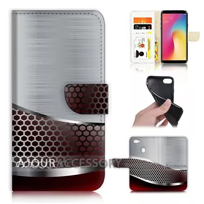 ( For Oppo A73 ) Flip Wallet Case Cover AJ40279 Metal Wall • $12.99