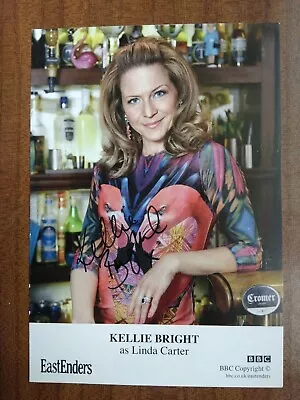 KELLIE BRIGHT *Linda Carter* EASTENDERS HAND SIGNED AUTOGRAPH CAST PHOTO CARD • £9.99