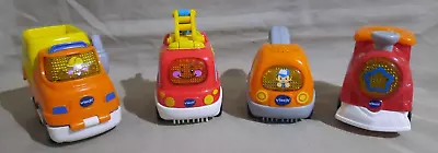 VTech Go Go Smart Wheels -Firetruck Dump Truck Tow Truck Train Vehicles Lot 4 • $11.69