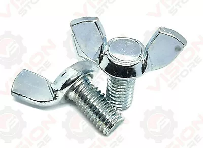 £41.08 • Buy Butterfly Wing Bolts Screws Thumb Screws M4 M5 M6 M8 M10 M12 Wing Bolts BZP