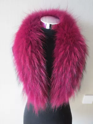 100% Real Raccoon Fur Collar / Wrap / Scarf Jacket Collar Women Collar 4color • $36