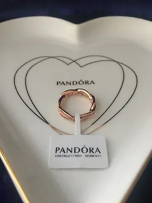 Pandora Twisted Rose Gold Ring • £45