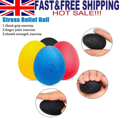 1/4Pcs Stress Relief Ball Hand Finger Muscle Exercise Therapy Arthritis Toy NEW • £5.65