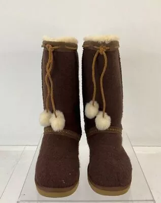 UGG Australia Dark Brown Wool Knit Classic Tall Boots 8 • $30