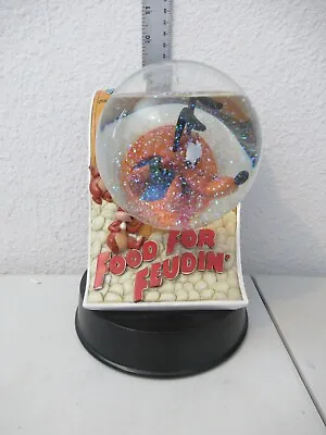 Walt Disney Pluto Food For Feudin' Water Globe NICE • $116.47