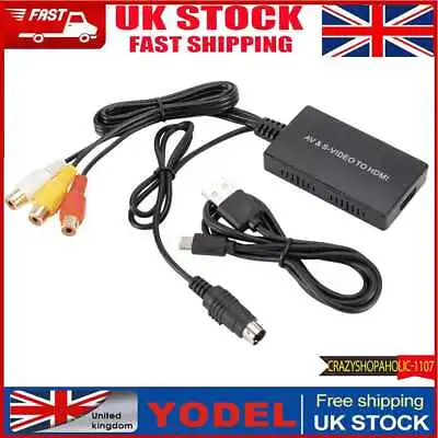 £11.93 • Buy RCA AV S-Video To HDMI-compatible Converter Audio Video Adapter For DVD HDTV STB