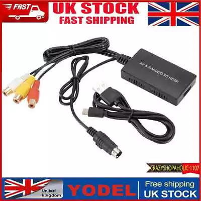 £11.93 • Buy RCA AV S-Video To HDMI-compatible Converter Audio Video Adapter For DVD HDTV STB
