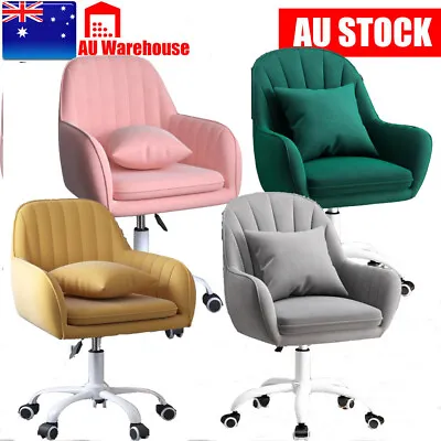 $109.88 • Buy Velvet Office Chair Fabric Computer Chairs Work Study Desk Chair Swivel Armchair