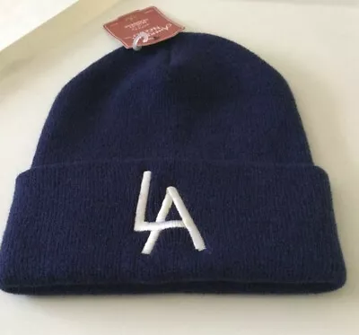 AMERICAN NEEDLE CUFFED KNIT BEANIE Los Angeles DODGERS NAVY UNISEX OS NWT • $32.99