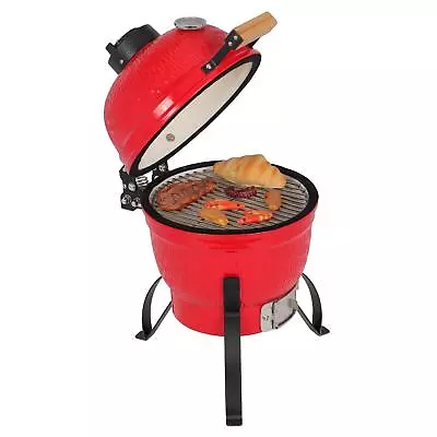 13in Outdoor BBQ Grill Charcoal Barbecue Pit Patio Backyard Meat Cooker Smoker • $127.99