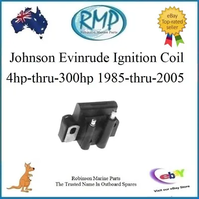 A New Johnson Evinrude Outboard Ignition Coil 4hp-300hp 1985-thru-2005 R 582508 • $84.05