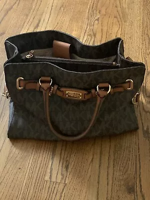 Michael Kors Rare Hamilton Purse Pre-owned Great Condition Brown. • $55