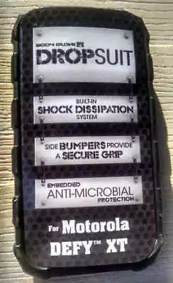 Body Glove DropSuit Rugged Case For Motorola Defy XT Black • $4.99