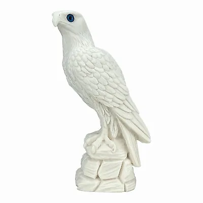 Bald Eagle On Rock Wild Nature Cast Marble Statue Sculpture 11.4 Inches • $59.90