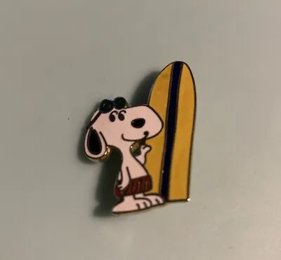 Vintage Aviva Snoopy With Surfboard And Sunglasses Souvenir Pin • $12.99