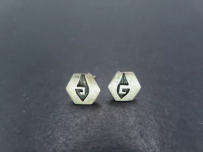 Vtg Sterling Silver Overlay Stud Earrings Hopi Hallmark 1.6g • $0.99