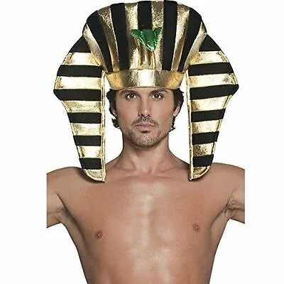 Adult Pharaoh Man Headpiece  Ancient Egypt Fancy Dress  Party Accessory • £6.99