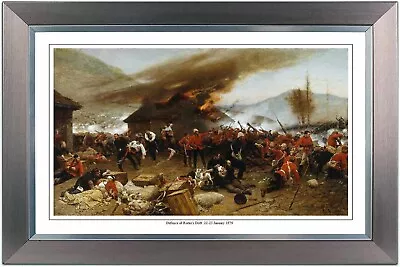 Defence Of Rorkes Drift Zulu War Framed Print 15 X 10 Inch • £27.99