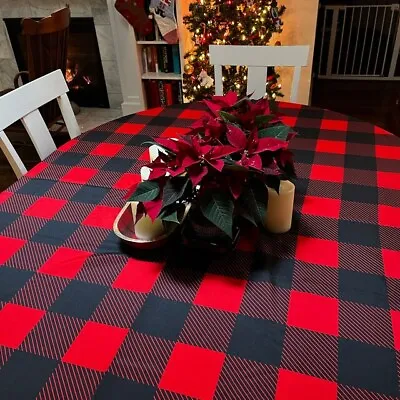 Christmas Plaid Tablecloth Christmas Tablecloth All Sizes • $56.25