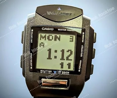 RARE Vintage CASIO Wrist Camera WQV-1  Digital  Watch And Camera-  New Battery • $149.89