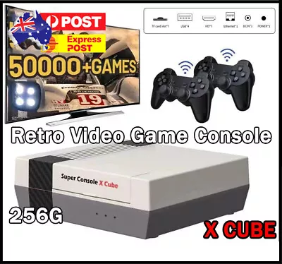 Retro Super Console X Cube 4K HD TV Video Gaming Console For PS1/PSP/N64/DC/MAME • $118.29