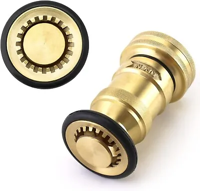 1-1/2  NST/NH Brass Fire Hose Spray Nozzle Heavy Duty Equipment 85 Gpm 100 Psi • $36.55