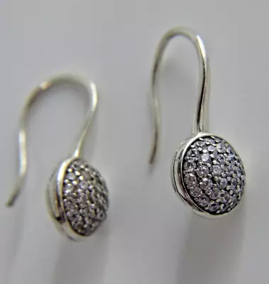 $42.46 • Buy PANDORA Dazzling Droplets Clear CZ Earring