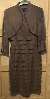 £24.50 • Buy Jessica Howard Brown Ladeis Two Piece Dress & Jacket Size6