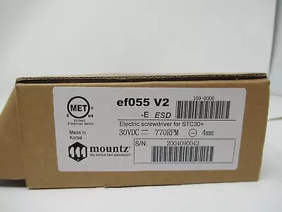 Mountz Torque EF055-E V2 ESD Electric Torque Screwdriver STC30+ Transformer *NEW • $305.12